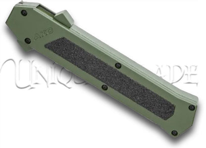 AKC F-16 OD Green OTF Automatic Knife - Bayo Two Tone Plain