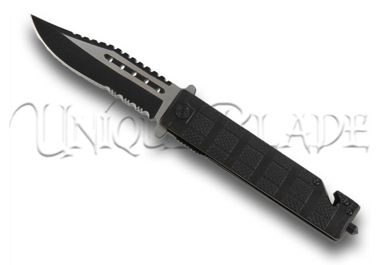 Adrenaline Rush Black Spring Assist Knife