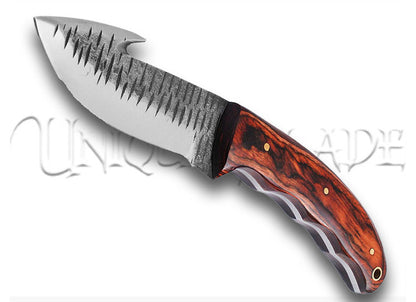 Barracuda Full Tang Gut Hook Outdoor Hunting Knife - Unleash the predator within with this full tang hunting knife, equipped with a gut hook for precision in the great outdoors.