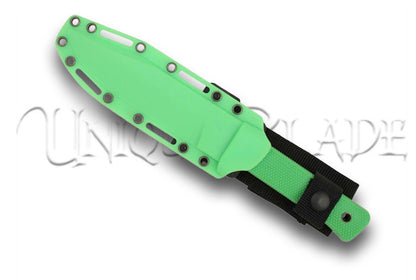 Full Tang Clip Point Hunting Knife Green