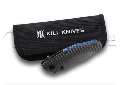 KILL KNIVES ™ Nemesis High Quality D2 Steel Ball Bearing Spring Assist Pocket Knife