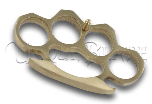 Knock Em’ Dead 100% Pure Brass Novelty Knuckle Buckle - Make a statement with this solid brass novelty knuckle buckle, a powerful accessory that combines bold style with a touch of novelty flair.