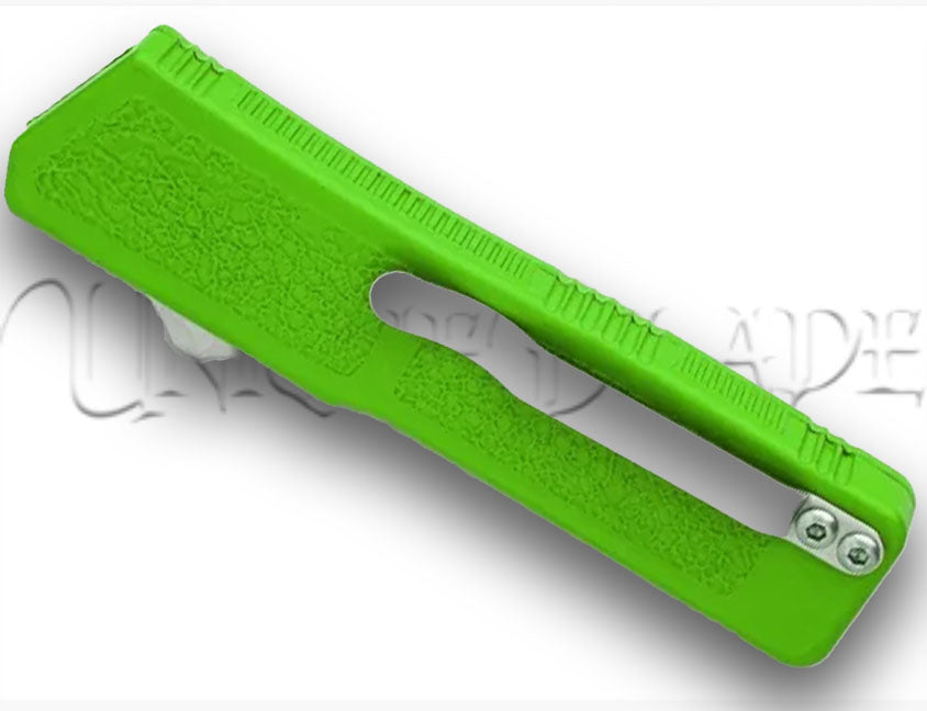 Lightning Green OTF Automatic Knife - Two-Tone Plain