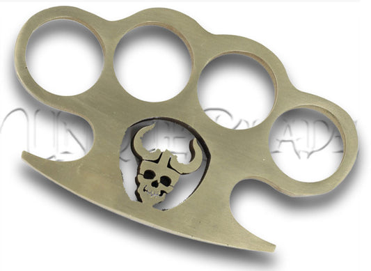 Long Way Down Solid Brass Knuckle Paper Weight Accessory