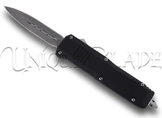 Needlepoint Compact Automatic Dual Action Out The Front Knife