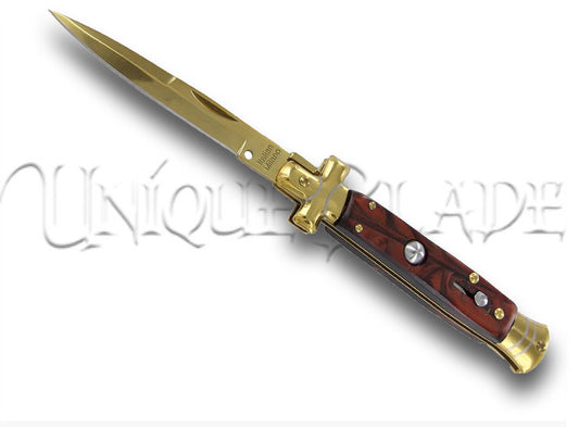 Stiletto Autumn Bronze Automatic Knife