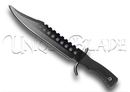 Survivors Bowie Sawback Knife 17 Inches Black