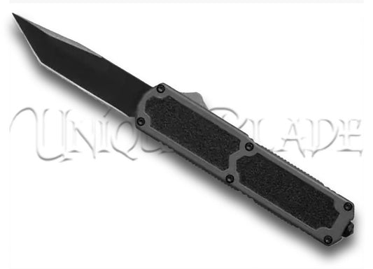 Titan Gray OTF Automatic Knife - Tanto Black