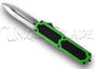 Titan Green OTF Automatic Knife - Dagger Satin Plain