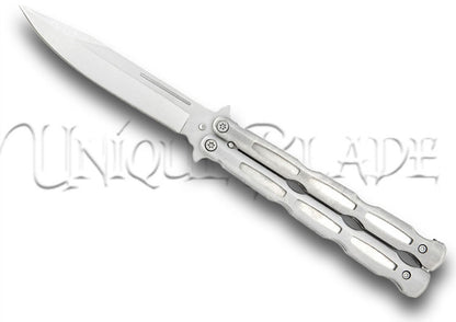 Unchained Balisong Butterfly Knife Stainless Steel Blade Clip Point