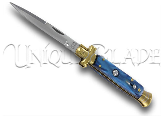 Venetian Blue Auto Stiletto Knife