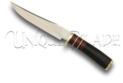 Wild Game Outdoor Fixed Blade Skinning Wilderness Hunting Knife