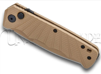 Delta Force Automatic Knife Tan Aluminum - Tan Plain