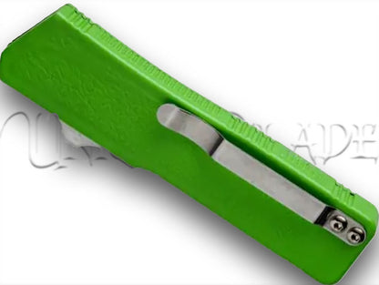 Lightning Zombie Edition Green OTF Automatic Knife - Satin Plain