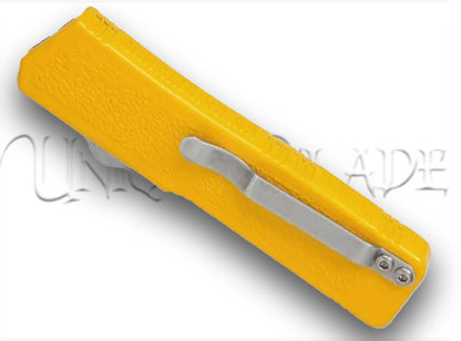 Lightning Yellow OTF Automatic Knife - Satin Serrated