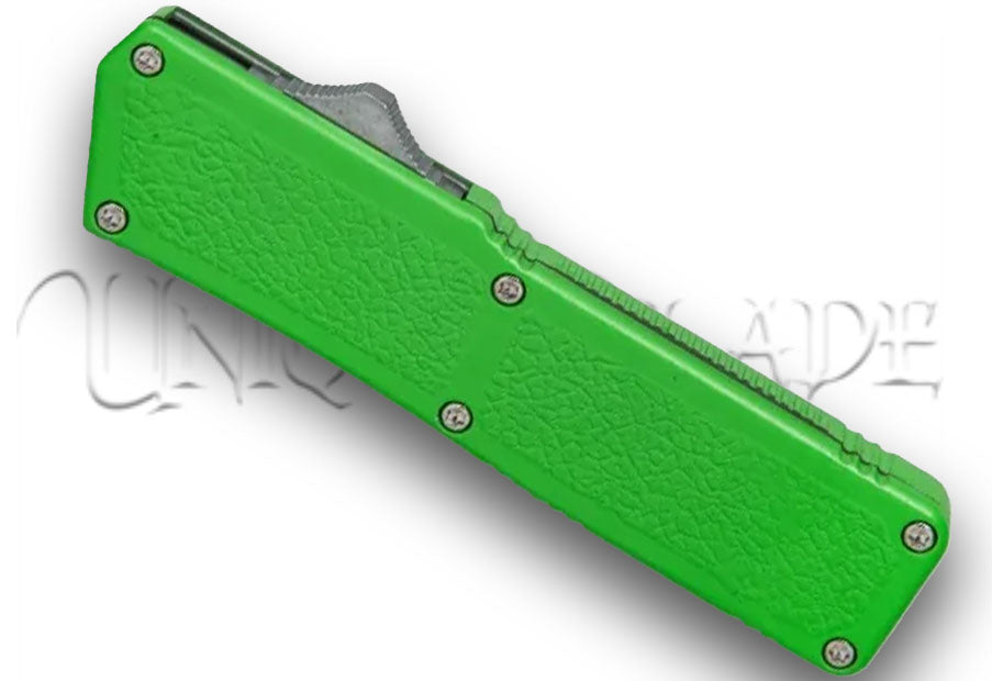 Lightning Zombie Edition Green OTF Automatic Knife - Black Serrated