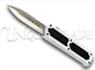 Titan OTF Automatic Switchblade Knife: White - Unleash elegance and precision with this out-the-front knife, featuring an automatic switchblade mechanism in a sleek white design.